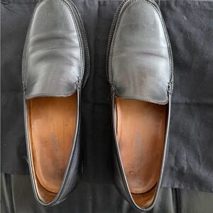 John Varvatos Black Leather Men's Slip-Ons